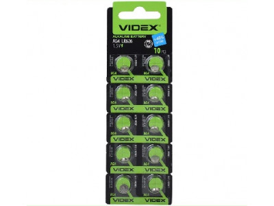 Купить Часовая батарейка Videx AG4 / LR626/ G4/ LR66/ 177/ GP77A/ 377/ SR626W