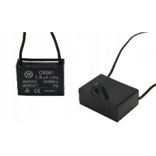 Конденсатор 1.5 mF CBB61 450VAC, квадратный Конденсатор 1.5 mF CBB61 450VAC, квадратный