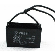 Конденсатор 1 mF CBB61 450VAC, квадратный Конденсатор 1 mF CBB61 450VAC, квадратный