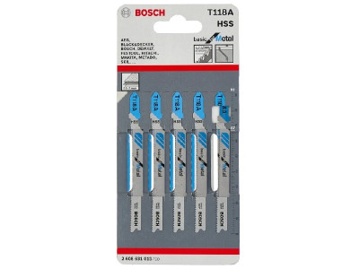 Купить Пилочки для электролобзика Bosch T118A (5шт.)