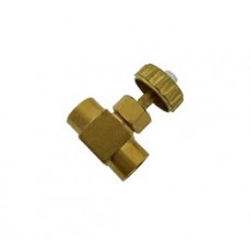 Кран игольчатый латунный, прямой 1/4*1/4 Кран игольчатый латунный, прямой 1/4*1/4