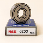 Подшипник шариковый NSK 6203 ZZ (Япония) Подшипник шариковый NSK 6203 ZZ (Япония)