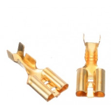 Клеммы-коннекторы, "мама" 6.3 mm (100 штук ) Клеммы-коннекторы, "мама" 6.3 mm (100 штук )